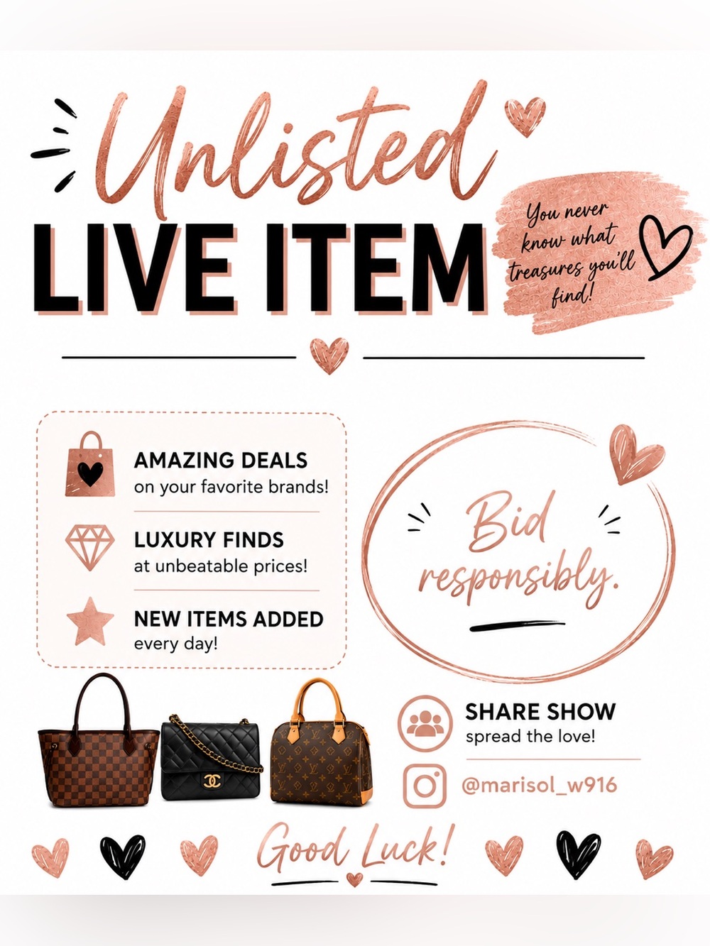 Unlisted Live Item
